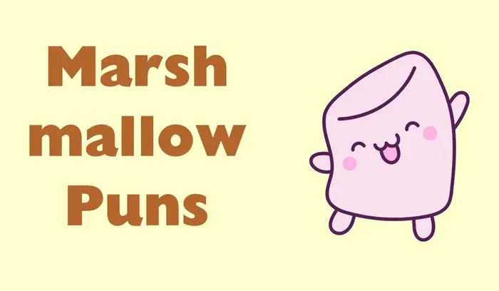 Social Media Caption Puns about Marshmallow.