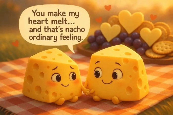 Romantic Cheese Puns