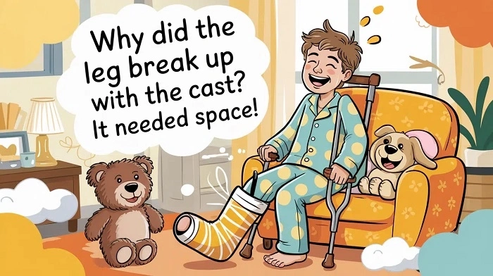The reason behind the popularity of broken leg jokes
