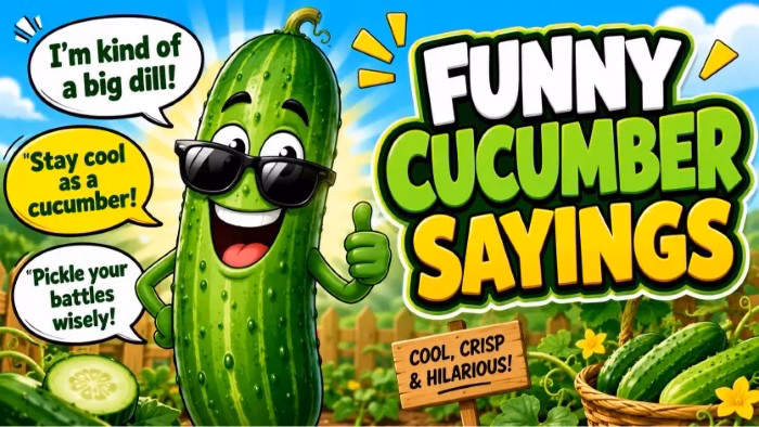 Funny Cucumber Captions That Are Kind of a Big Dill