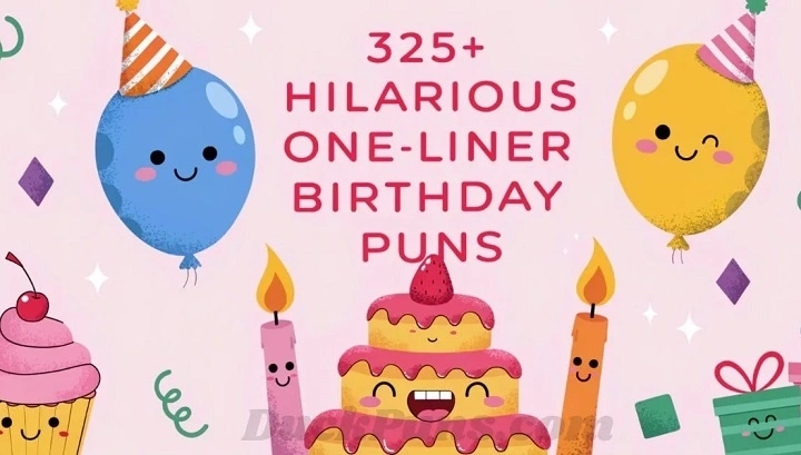 Party-Ready Laughs: 190+ Birthday Puns One Liners for Cards, Texts & Celebrations birthday puns one liners (1)