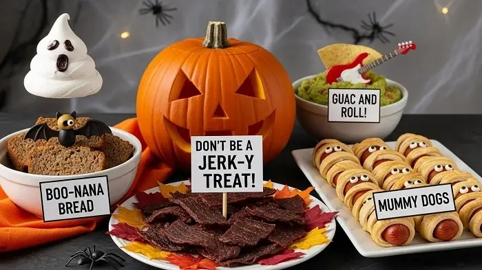 Funny Halloween Food Pun Names