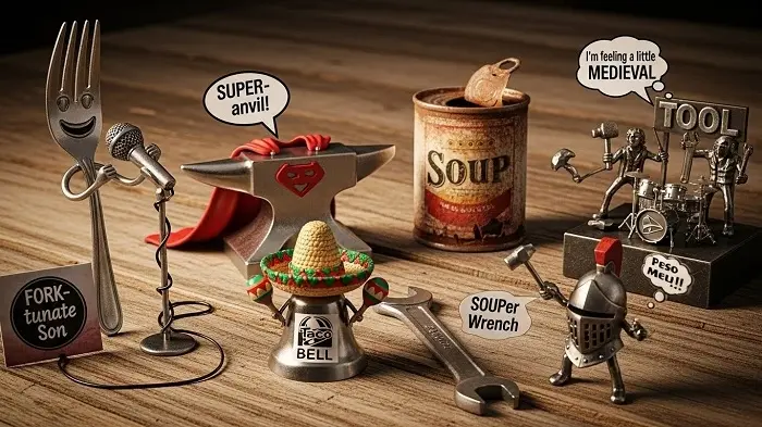 Funny Metal Pun Names